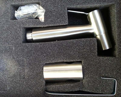 拉丝304不锈钢马桶冲洗阀洗车按压妇洗菜花洒手持喷枪四件套包邮