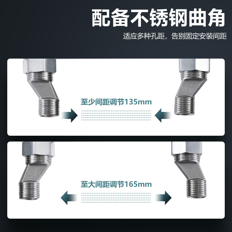 华帝(VATTI)卫浴精铜龙头淋浴花洒套装花洒雅黑墨克方形喷头手持花洒套装 喷枪花洒淋浴器套装 084127B