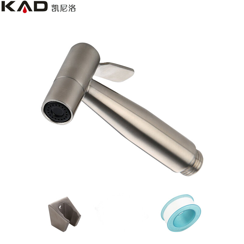 凯尼洛(KAD) 凯尼洛 304不锈钢妇洗器喷头 增压淋浴花洒马桶喷枪喷头套装冲洗器增压马桶喷头 单功能喷枪+底座